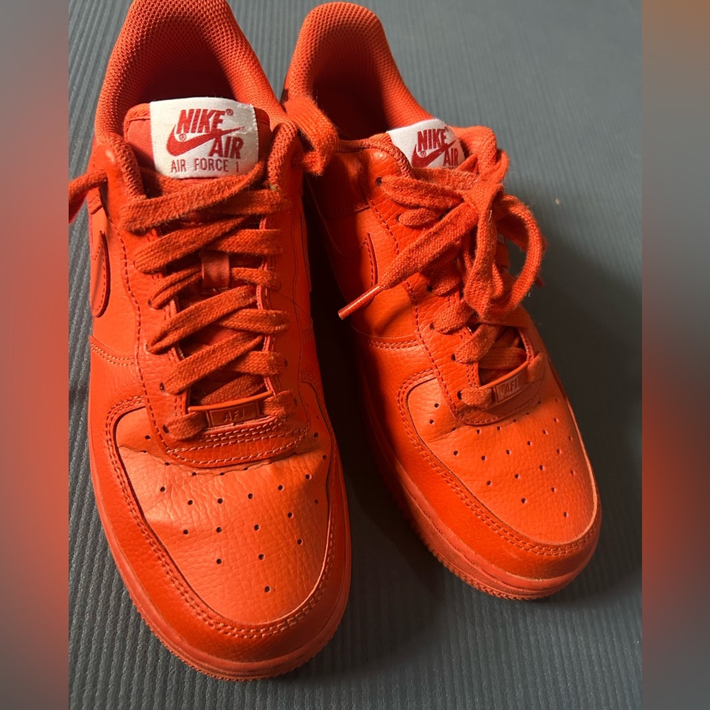 Nike Air Force 1 Bright Orange Sneakers